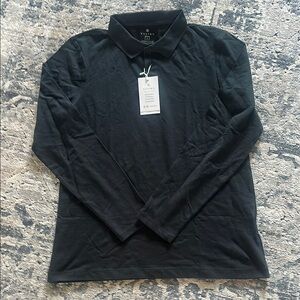 Black Polo Shirt with Classic Style